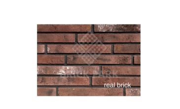 Плитка ручной работы угловая 20мм Real Brick Коллекция 1 RB 1-04 Бордовый