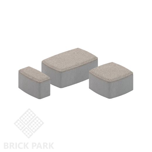 Тротуарная плитка Каменный век Классико Color Mix Коричнево-черный 57×115×60
