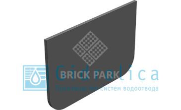 Торцевая заглушка для лотка водоотводного Gidrolica Light, пластиковая