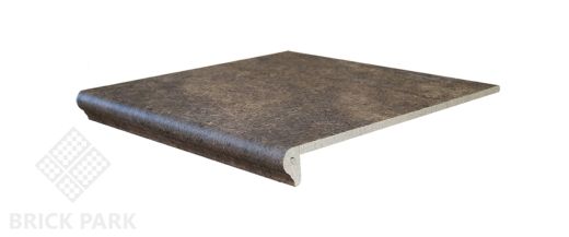 Клинкерная ступень флорентийская Interbau Abell 310x320x9,5 Marone 272