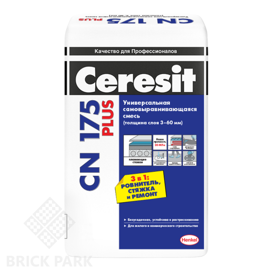 Смесь самовыравнивающаяся Ceresit CN 175 Plus 20 кг