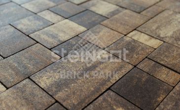 Тротуарная плитка Бавария Бурый камень (Stein Brown) 60 мм