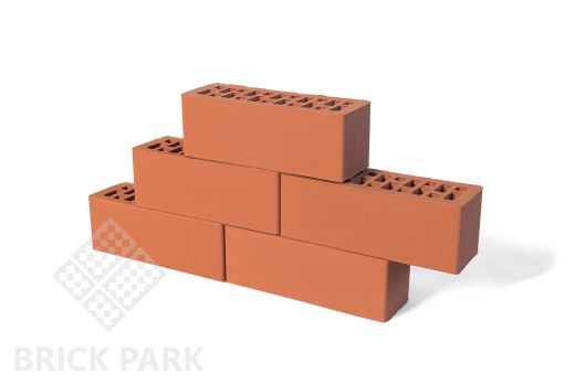 Кирпич BRAER красный гладкий NF 0.9