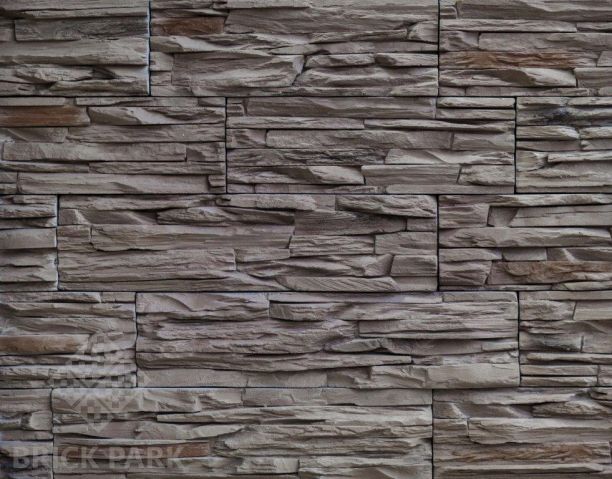 Декоративный камень Bergstone Скалистый берег шоколад 09 (Угловой)
