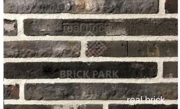 Кирпич ручной формовки Real Brick КР/0,5ПФ Ригель antic RB 13 глина античная графитовая