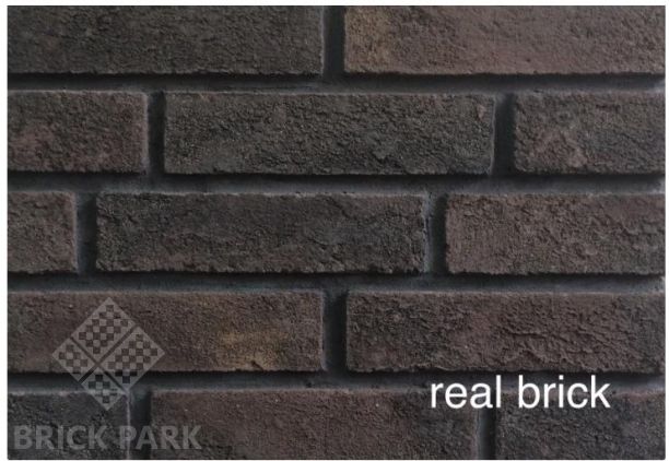 Кирпич ручной формовки Real Brick КР/0,5ПФ угловой RB 06 горький шоколад