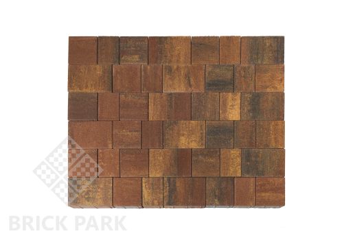 Бетонная брусчатка БРАЕР Старый город Венусбергер Color Mix Тип 3 / Мальва 160x160x40