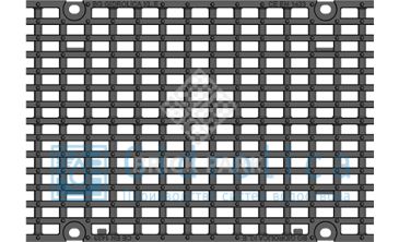 Решётка чугунная ячеистая DN300, 500/347/25, 25/14, кл. Е600