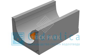 BGU-XL Универсальный лоток DN500, № 0, с вертикальным водосливом, без уклона