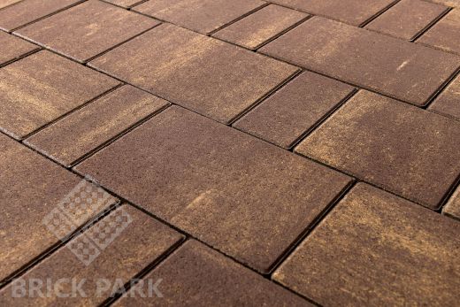 Бетонная брусчатка БРАЕР Старый город Ландхаус Color Mix 18 Мускат 240x160x60