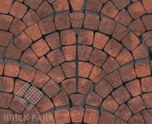 Тротуарная плитка Каменный век Классико Ориджинал Stone Base Вишнево-оранжевый 110(72,8)×115×60