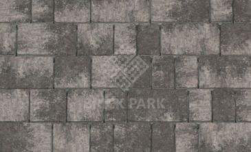 Тротуарная плитка Каменный век Старый город Color Mix Черно-белый 260×160×60
