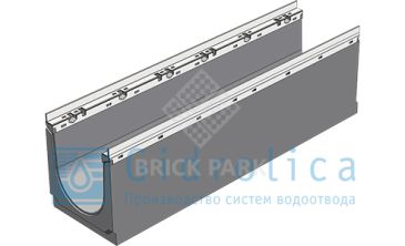 BGU-Z Универсальный лоток DN200, № 10-0, с оцинкованной насадкой, без уклона