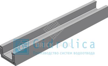 BGF Мелкосидящий лоток DN100, h 100, без уклона