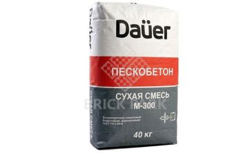 Cухая смесь Dauer М-300 Пескобетон 40 кг