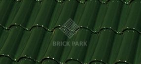Черепица La Escandella Mixed 'S' Roof Tile Large GLAZED Bottle Green