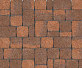 Тротуарная плитка Каменный век Классико Stone Base Коричнево-оранжевый 115×115×60