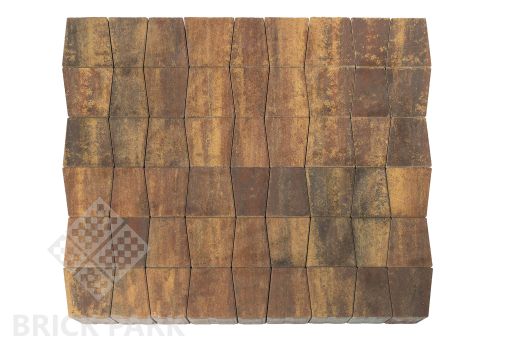 Бетонная брусчатка БРАЕР Старый город Веймар COLOR MIX Тип 3 МАЛЬВА 128/93x160x60