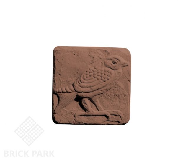 Декоративная вставка Идеальный камень "Птицы" №1 коричневый