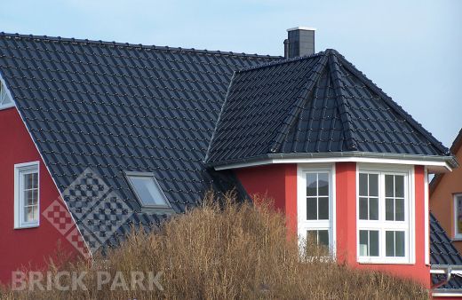 Керамическая черепица Roben MONZAplus schwarz-matt