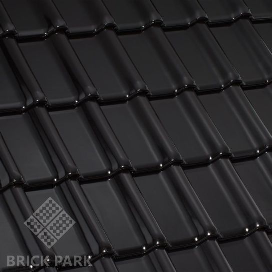 Черепица керамическая Laumans TIEFA XL TOP Матовая глазурь nr.20 schwarz