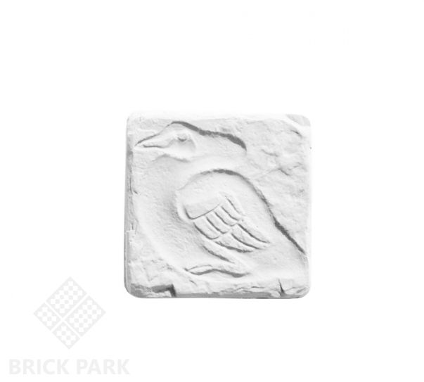 Декоративная вставка Идеальный камень "Птицы" №2 белый