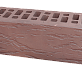 Кирпич Рязанский лицевой Евро коричневый с накаткой NF0,96