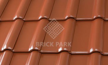 Керамическая черепица Roben PIEMONT Kupfer-rotbraun (Медный красно-коричневый)