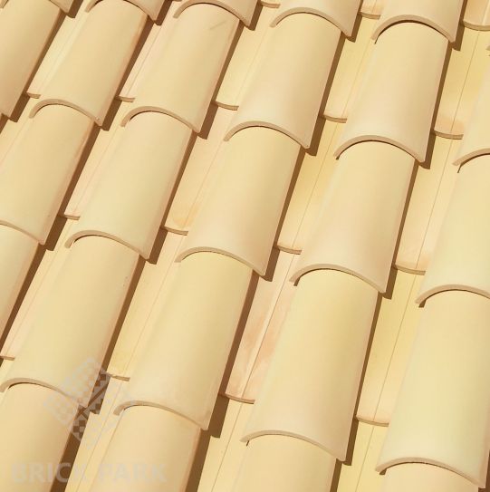 Черепица La Escandella Curved Roof Tile T5 WHITE Paja