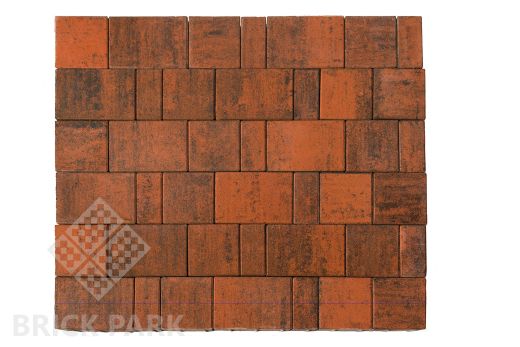 Бетонная брусчатка БРАЕР Старый город Ландхаус Color Mix Тип 5 / Техас 80x160x60