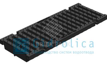 Решетка водоприемная Gidrolica Pro РВ -15.18,8.50 - щелевая пластиковая, кл. С250