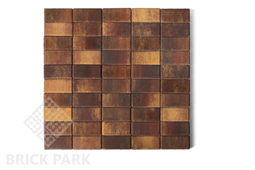 Бетонная брусчатка БРАЕР Прямоугольник Color Mix Мальва Т3