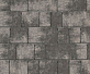 Тротуарная плитка Каменный век Старый город Color Mix Черно-белый 160×160×60