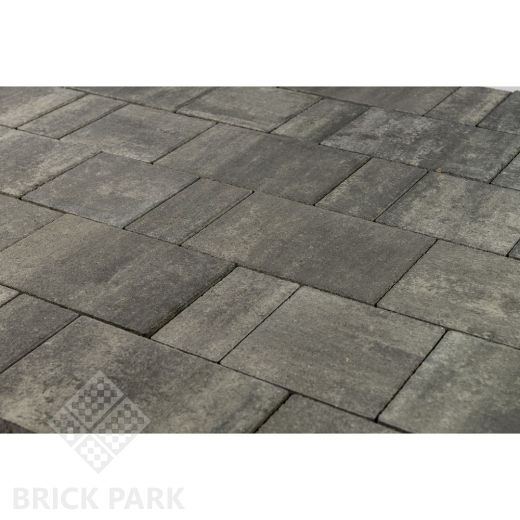 Бетонная брусчатка БРАЕР Старый город Ландхаус Color Mix Тип 8 / Вечер 80x160x80