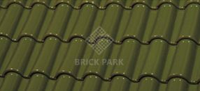 Черепица La Escandella Mixed 'S' Roof Tile Large GLAZED Olive Green