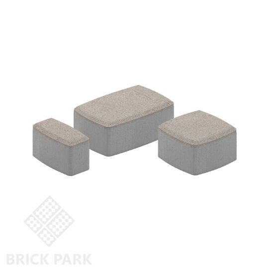 Тротуарная плитка Каменный век Классико Color Mix Коричнево-черный 172×115×60