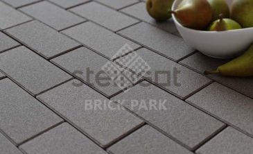 Тротуарная плитка Прямоугольник 200*100*60 Серый (полный прокрас, минифаска)