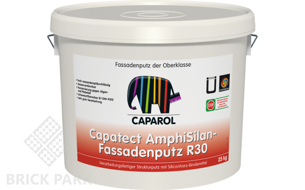 Caparol AmphiSilan Fassadenputz R 30 бороздчатая