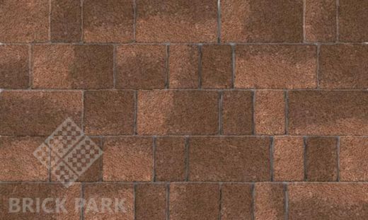 Тротуарная плитка Каменный век Старый город Stone Base Желто-коричневый 260×160×60