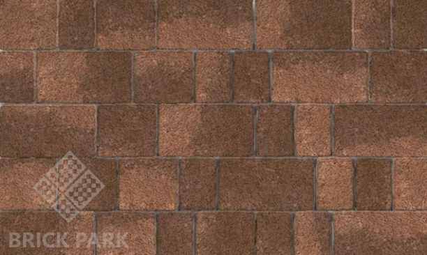 Тротуарная плитка Каменный век Старый город Stone Base Желто-коричневый 260×160×60