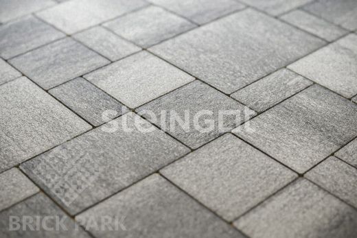 Тротуарная плитка Бавария Серебристый камень (Stein Silver) 60 мм