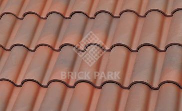 Черепица La Escandella Mixed 'S' Roof Tile Large RED Jaspee Red