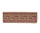 Фасадный карниз Идеальный камень "Меандр узкий" линейный коричневый