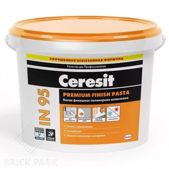 Шпатлевка готовая полимерная Ceresit IN 95 25 кг