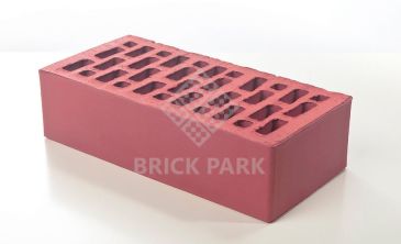 Кирпич BRAER светло бордовый гладкий NF