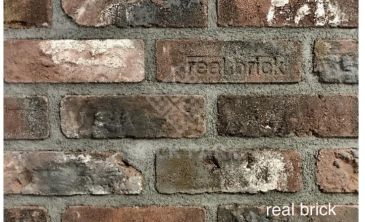 Кирпич ручной формовки Real Brick КР/1 ПФ antic RB 04 глина бордовая 