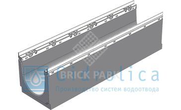 BGU-Z Универсальный лоток DN200, № 0, с оцинкованной насадкой, без уклона