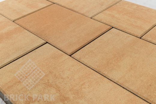 Бетонная брусчатка БРАЕР Триада Color Mix Тип28 Сахара 300x300x60