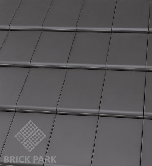 Керамическая черепица Roben BERGAMO Schiefergrau (Антрацитовый, Серый)