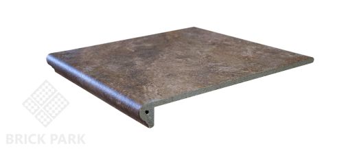 Клинкерная ступень флорентийская Interbau Abell 310x320x9,5 Rotbraun 271